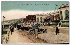 Deauville - Boulevard de la Mer - Old Postcard