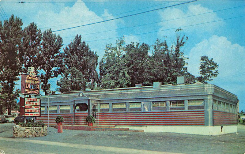 Wind Gap PA Caesar's Diner Gateway to The Poconos Postcard