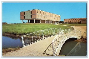 1960 St Andrew Presbyterian College Bridge Laurinburg North Carolina NC Postcard