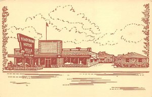 Henderson's Motor Villa Coffee Shop Batesburg, South Carolina Postcard