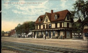 Round Brook New Jersey NJ Railroad Train Station Depot c1910 Postcard