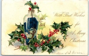Postcard - With Best Wishes for A Merry Christmas