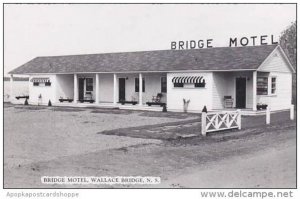 Canada Nova Scotia Wallace Bridge Bridge Motel Real Photo RPPC