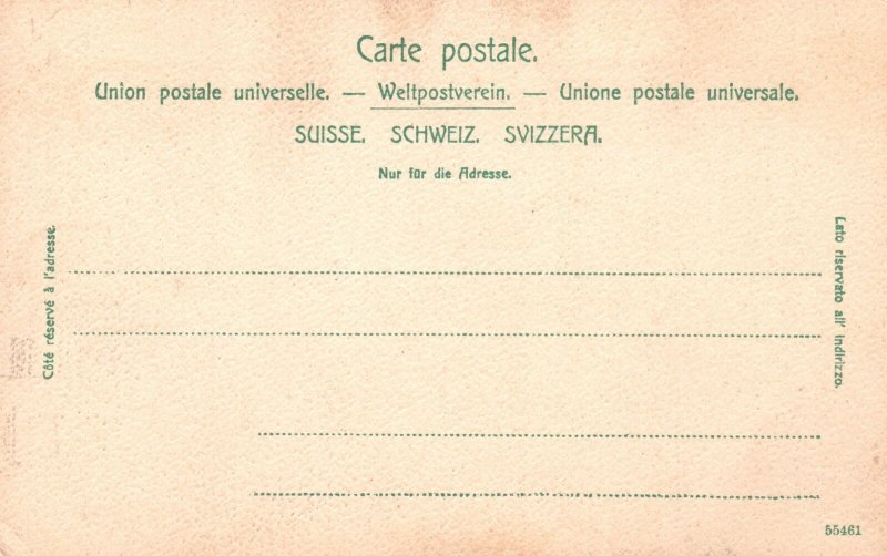 Fluhli Bei Sachsein Kaplanei Switzerland Vintage Postcard 1900's