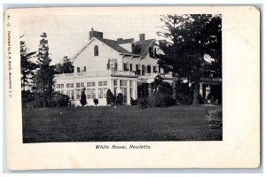 c1905 White House Hewletts Exterior Building Field Long Island New York Postcard 