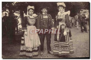 Old Postcard Folklore Pont Aven Costumes