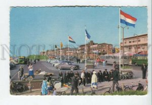 443050 Netherlands Katwijk cars buses Vintage postcard