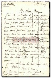 Postcard Old Boat pencil drawing by hand