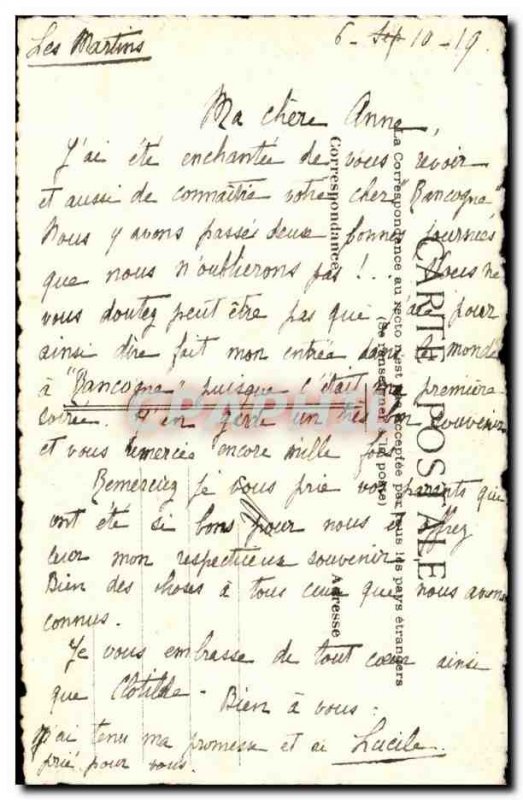 Postcard Old Boat pencil drawing by hand