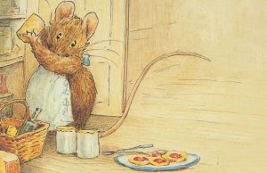 Appley Dappleys Nursery Rhymes Beatrix Potter WW1 Mouse Book Postcard