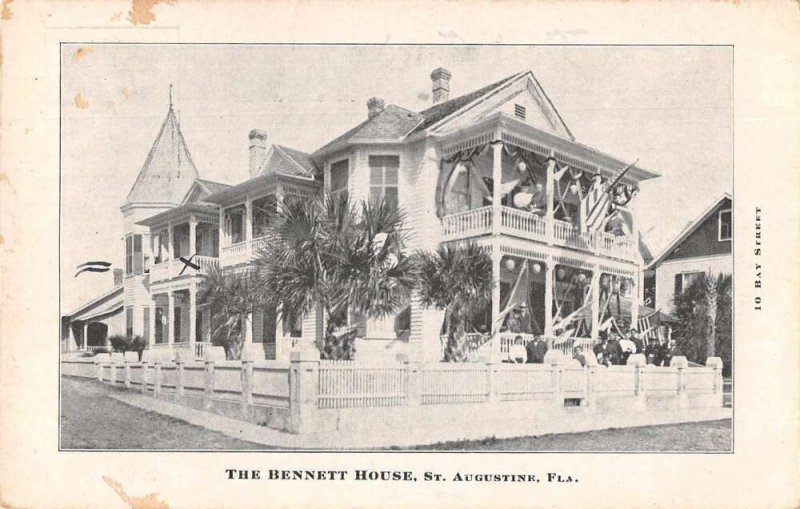 St Augustine Florida The Bennett House Vintage Postcard AA22380