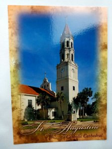 Vintage Postcard Roman Catholic Cathedral Church St. Augustine Florida