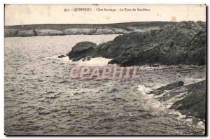 Old Postcard Quiberon Cote Sauvage Le Trou du Souffieur