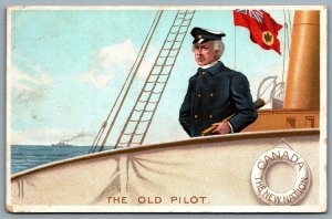 Postcard Canada c1910s The Old Pilot The New Nation Toronto Lith Co. Unused