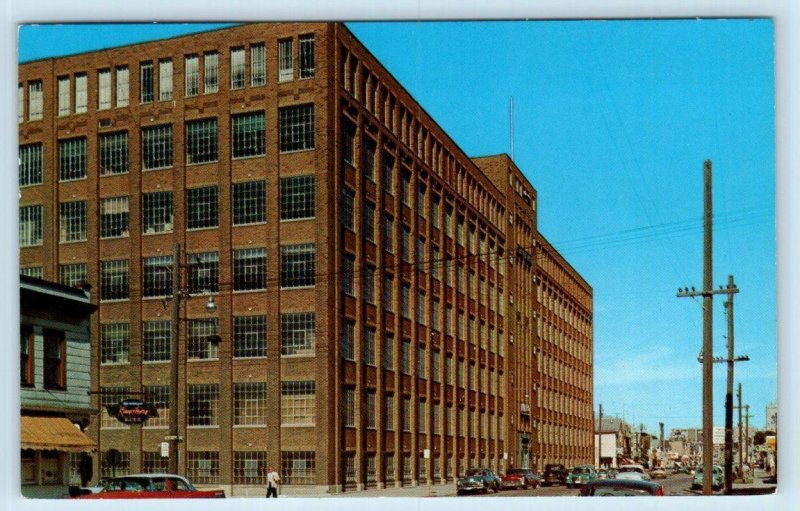 MANITOWOC, Wisconsin WI ~ Factory MIRRO ALUMINUM COMPANY c1950s Cars  Postcard