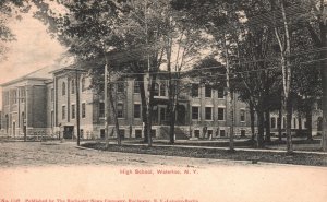 Vintage Postcard 1905 High School Waterloo New York Rochester News Company Pub.