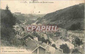 Old Postcard Plombieres les Bains Vosges General view taken of the Virgin