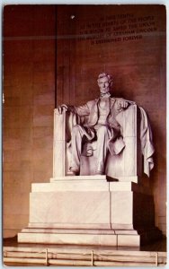 M-95711 Lincoln Statue Lincoln Memorial Washington DC