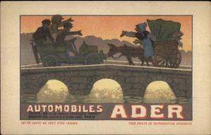 Clement Ader French Automobile Mfr Adv Cars Georges Meunier Postcard gfz