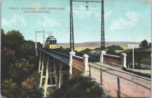 Netherlands Nijmegen mooi Nederland Brug Bergspoor Tramlijn Postcard 09.31