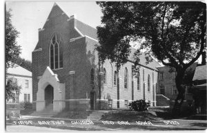 First Baptist Church RPPC Red Oak, Iowa 1961 LL Cook Photo Vintage Postcard