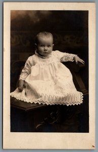 Postcard RPPC Madrid IA c1916 Douglas Boone Studio Photo of Baby Elvera Bloom