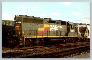 Seaboard System Train Railway RR Railroad Train Locomotive  Postcard
