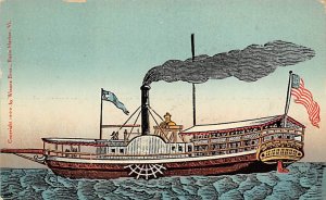 The first steamboat on Lake Champlain River Boat Unused 