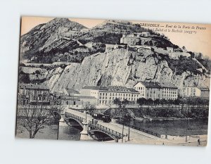 Postcard Pont de la Porte de France, Grenoble, France