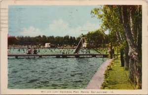 Regina SK Wascana Lake Swimming Pool c1944 PECO Postcard G36