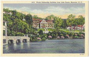 World Fellowship Building from Lake Susan Montreat North Carolina