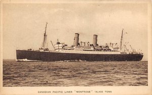 Montrose Canadian Pacific Steamship Co Ship Unused 