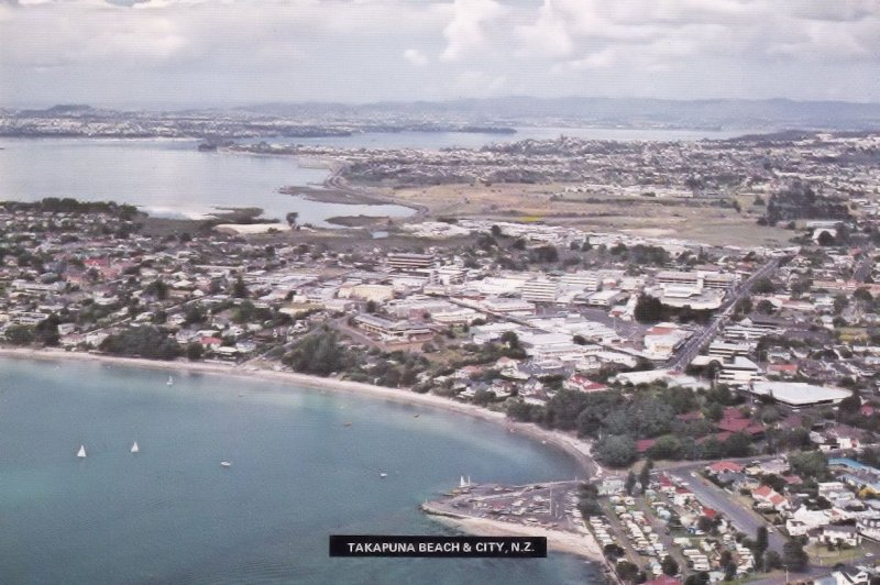 Takapuna Beach New Zealand Postcard