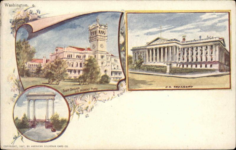 Pioneer Patriographic Washington DC Series 1890s Postcard #9