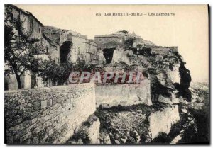 Old Postcard Les Baux B Rh Remparts
