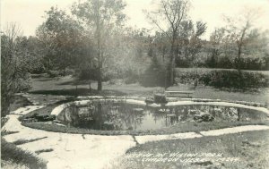 Chadron Nebraska Scene Wilson Park Cook 1940s RPPC Photo Postcard 20-9563