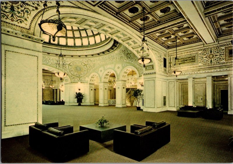Chicago Public Library Cultural Center Continental Postcard CB3