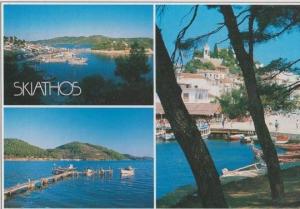 Skiathos Stunning Greek Multi Views Postcard