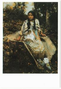 Ojibwa Ojibwe Chippewa Girl in 1904 Native American Modern Postcard