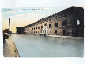 Fort Jefferson Dry Tortugas nr Key West Florida Vintage Postcard 1912 USA