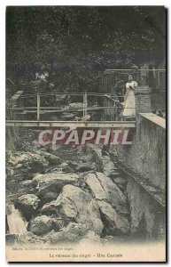 Old Postcard The Monkey Creek Waterfall