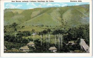 SANTIAGO, Cuba   View of  DOS BOCAS Thatched Cottages    c1920s   Postcard