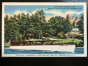 Vintage Postcard 1930-1945 Uncle Sam Boat Tours Alexandria Bay N.Y.