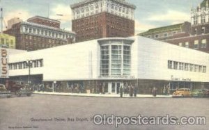 Greyhound Union Bus Depot 18th and Farnam Streets, Omaha, Nebraska, USA 1949 