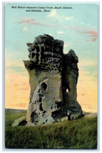 c1910's Bell Tower Camp Crook South Dakota And Ekalaka Montana MT Postcard
