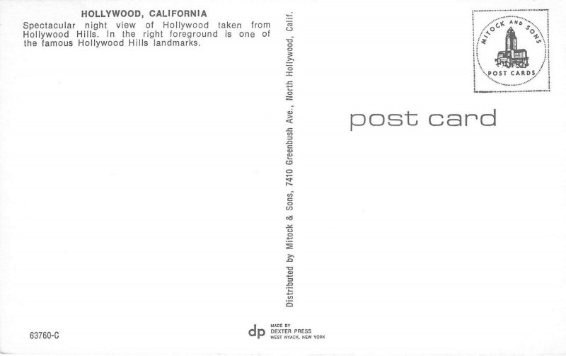 Lot114 usa california holywood night view