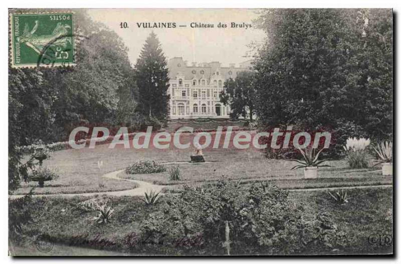 Postcard Old Vulaines Chateau Des Brulys