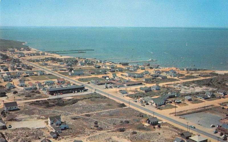 Dewey Beach Delaware Aerial View Vintage Postcard J70620