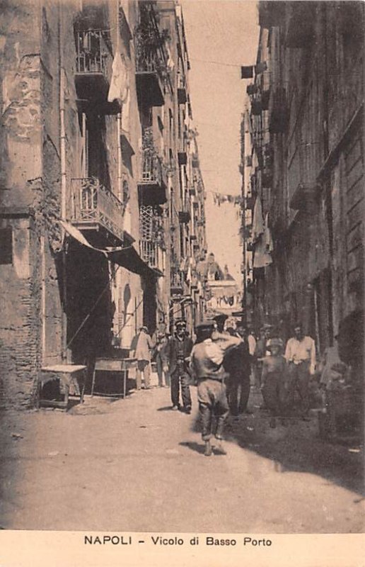 Napoli Vicolo di Basso Porto Italy Unused 