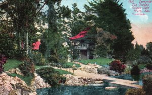 Vintage Postcard 1910's Japanese Tea Garden Golden Gate Park San Francisco Calif